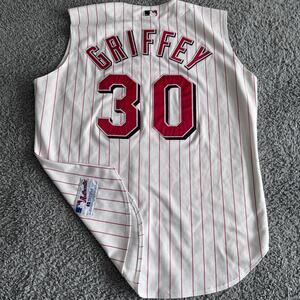 Vintage 2000 Authentic Russell Ken Griffey Jr MLB Cincinnati Reds Jersey Mens 48